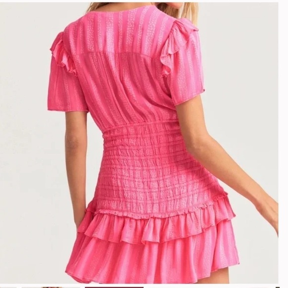 NWT LoveShackFancy Rena Smocked MiniDress Mini Dress size L - Picture 7 of 16